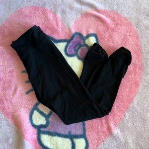 Victoria’s Secret Victoria Sport black open keyhole ankle yoga pant leggings